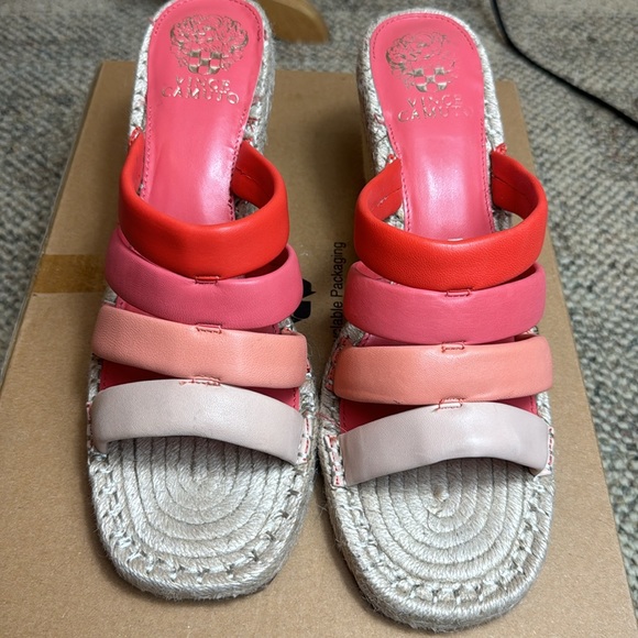 Vince Camuto Women's Molisana Espadrille Wedge Sandal - Tiger Lily -Size 10 - Picture 3 of 16